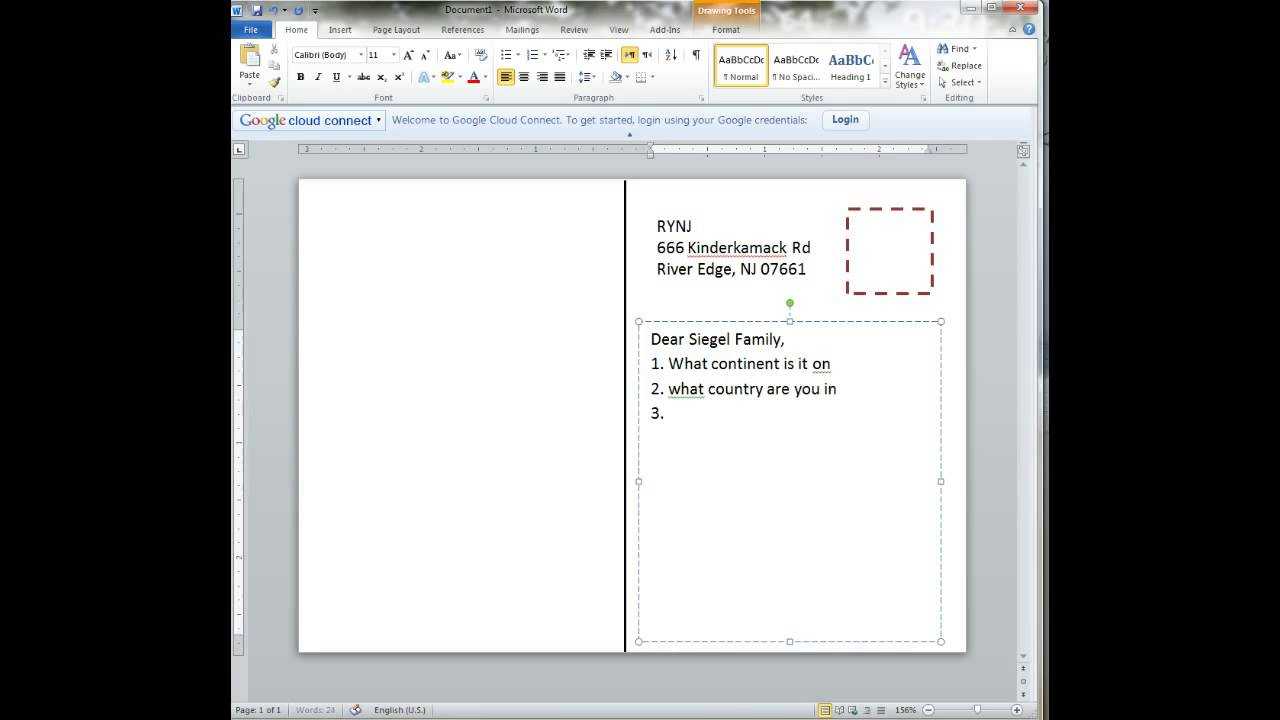 How To Make Postcards In Word – Balep.midnightpig.co Within Postcard Size Template Word