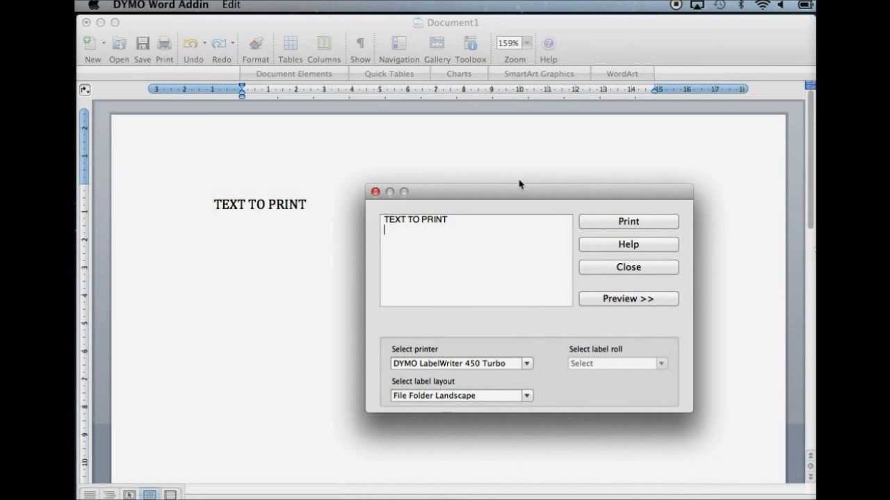How To Print From Dymo Add Ins For Mac Word Intended For Dymo Label Templates For Word