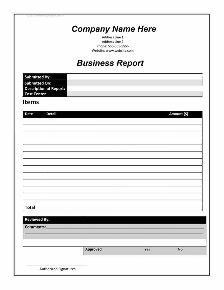 How To Write A Business Report Template – Calep.midnightpig.co Throughout Company Report Format Template