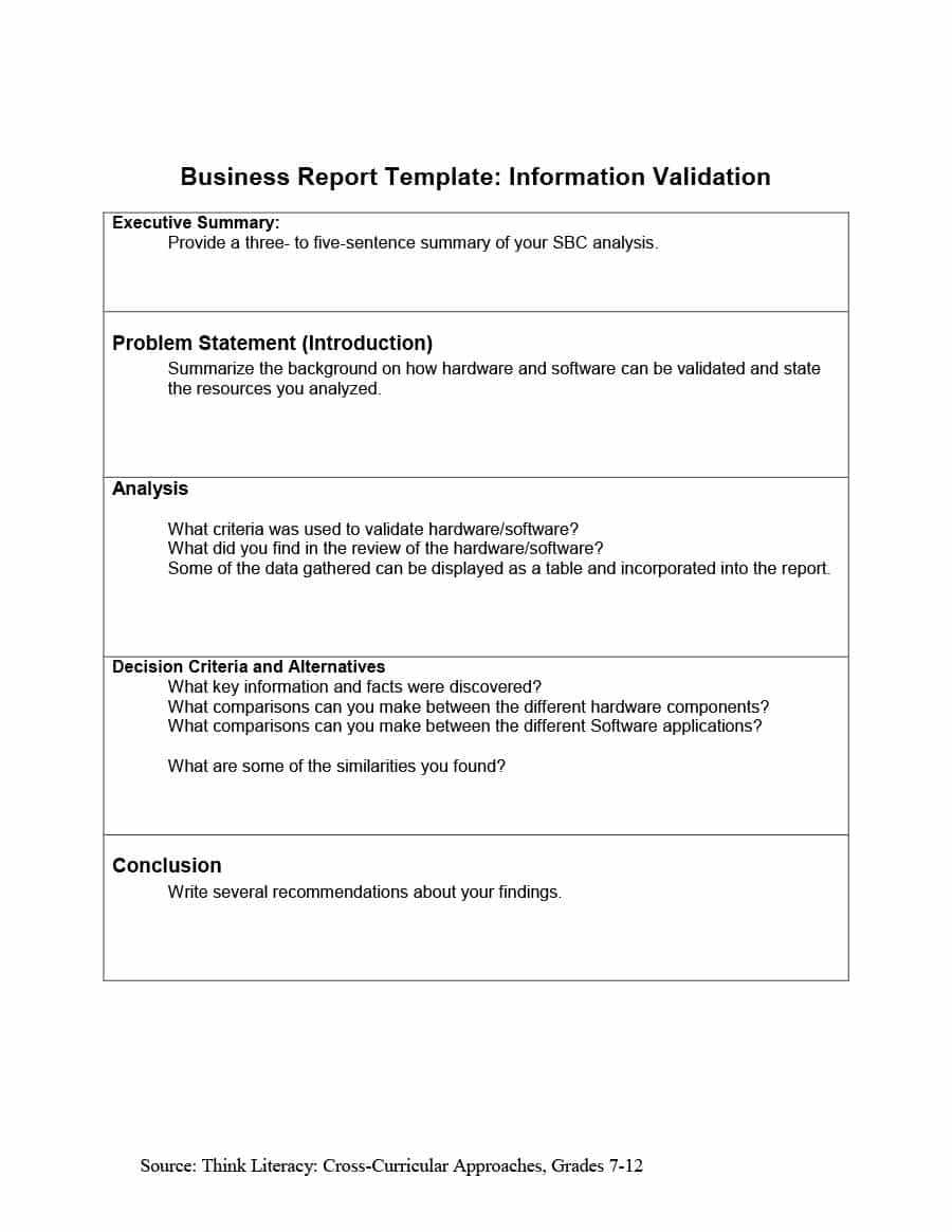 How To Write A Business Report Template – Calep.midnightpig.co With Template On How To Write A Report