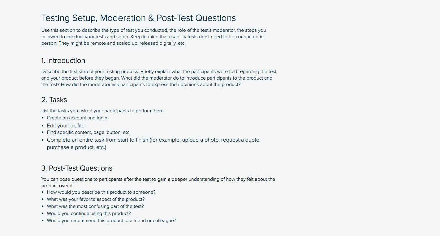 How To Write A Usability Testing Report (With Samples) | Xtensio Intended For Usability Test Report Template