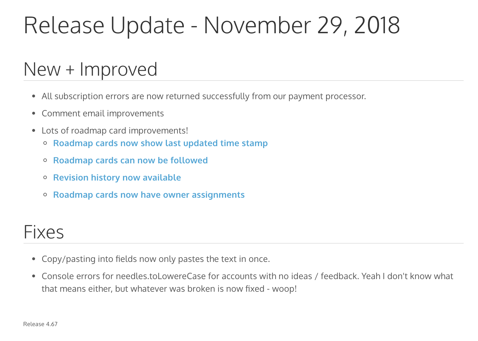 How To Write Great Release Notes | Prodpad Throughout Software Release Notes Template Word