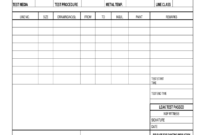 Hydro Test Form - Fill Online, Printable, Fillable, Blank inside Hydrostatic Pressure Test Report Template