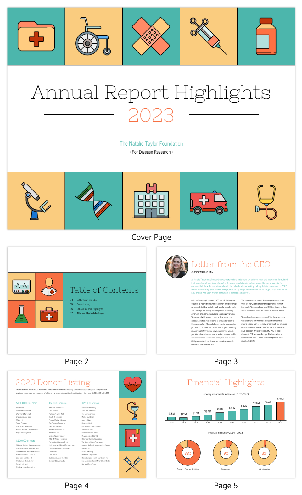 Illustrative Medical Nonprofit Annual Report Template Regarding Non Profit Annual Report Template
