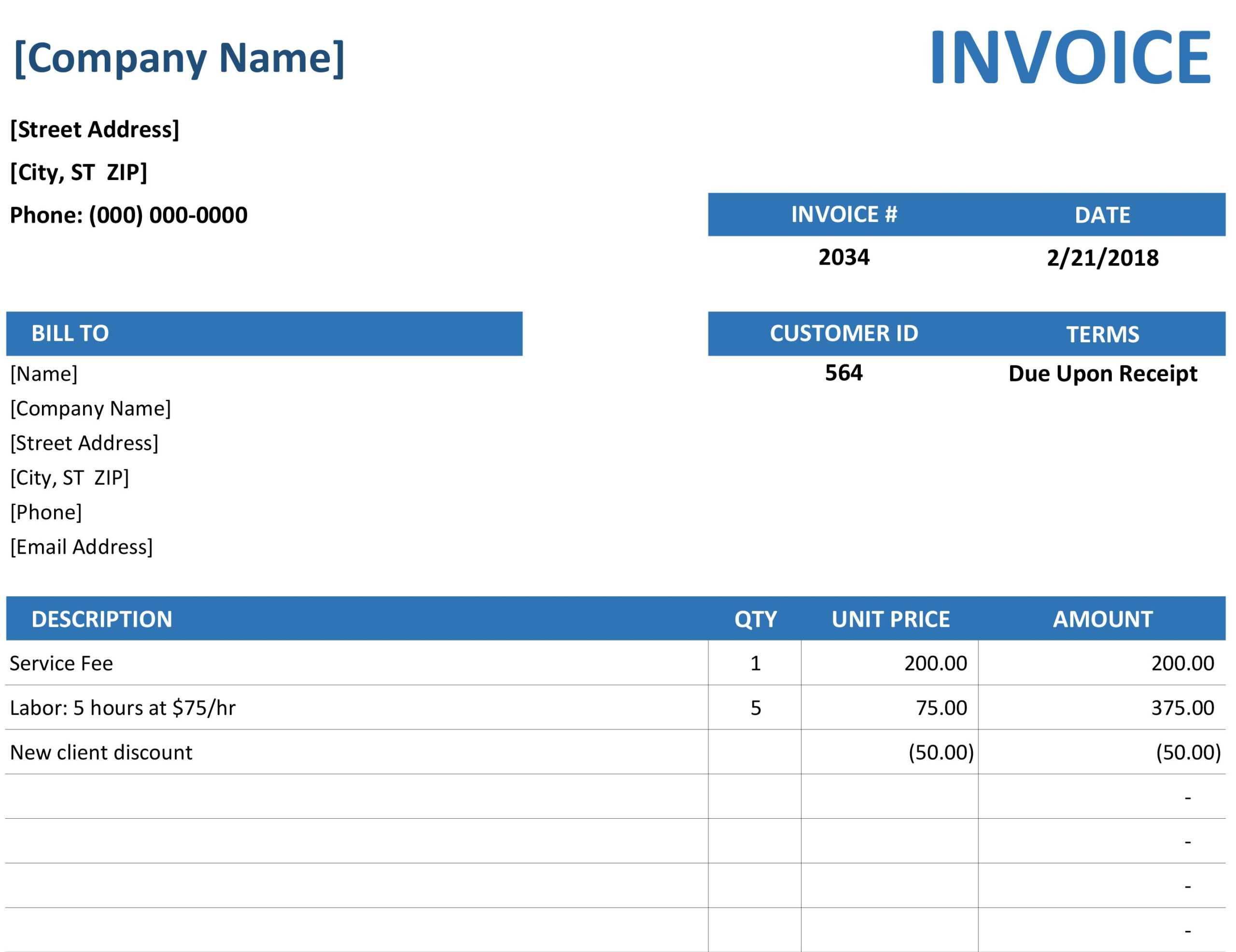 Invoice Receipt Template Word – Dalep.midnightpig.co For Personal Check Template Word 2003