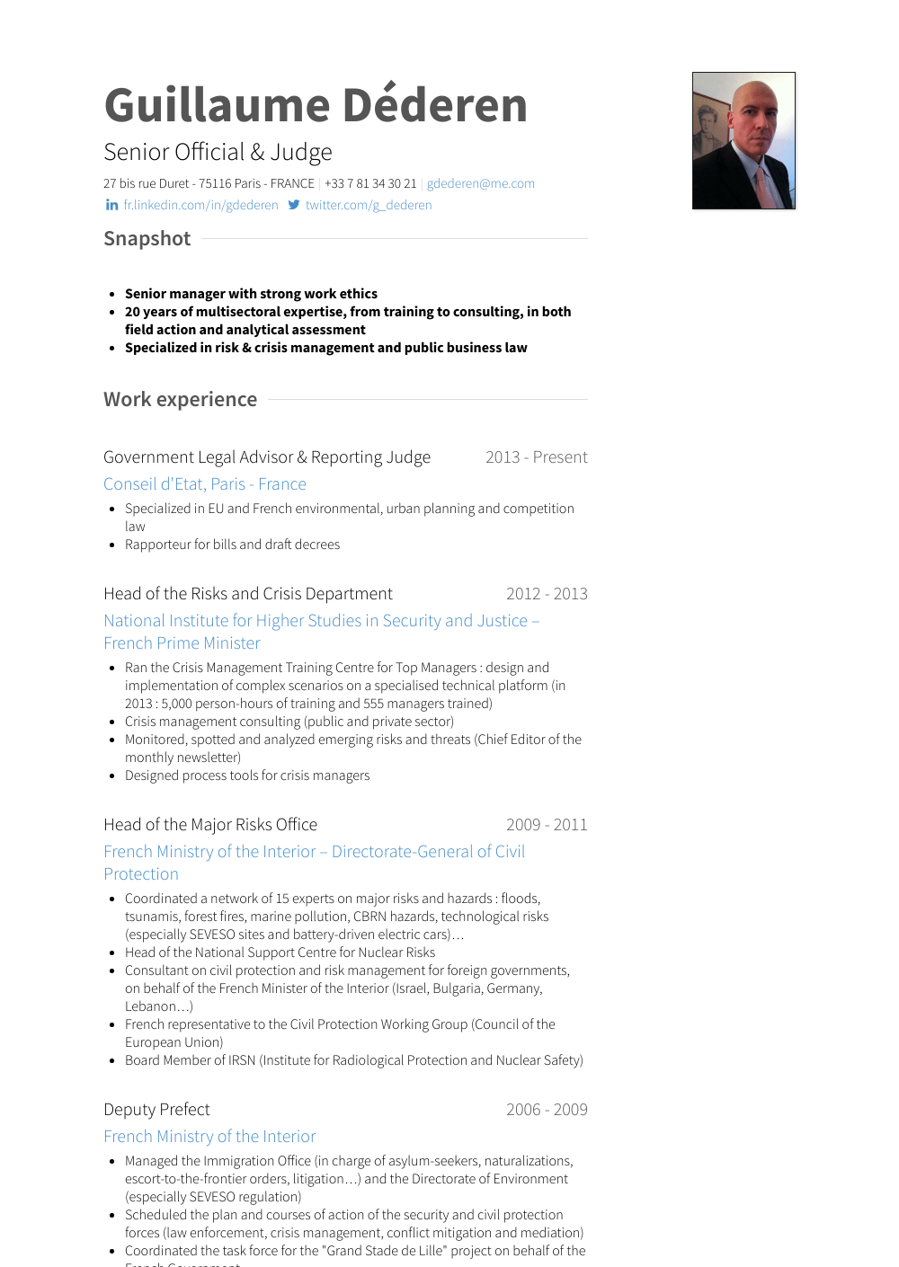 Judge – Resume Samples And Templates | Visualcv For Rapporteur Report Template
