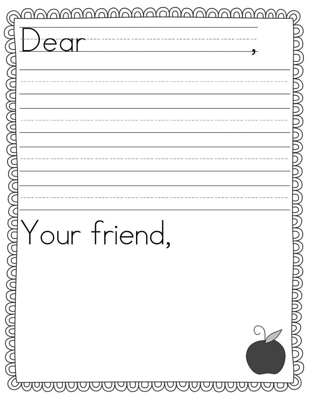 Kids Letter Writing Campaign — Urban Homestead Foundation With Blank Letter Writing Template For Kids
