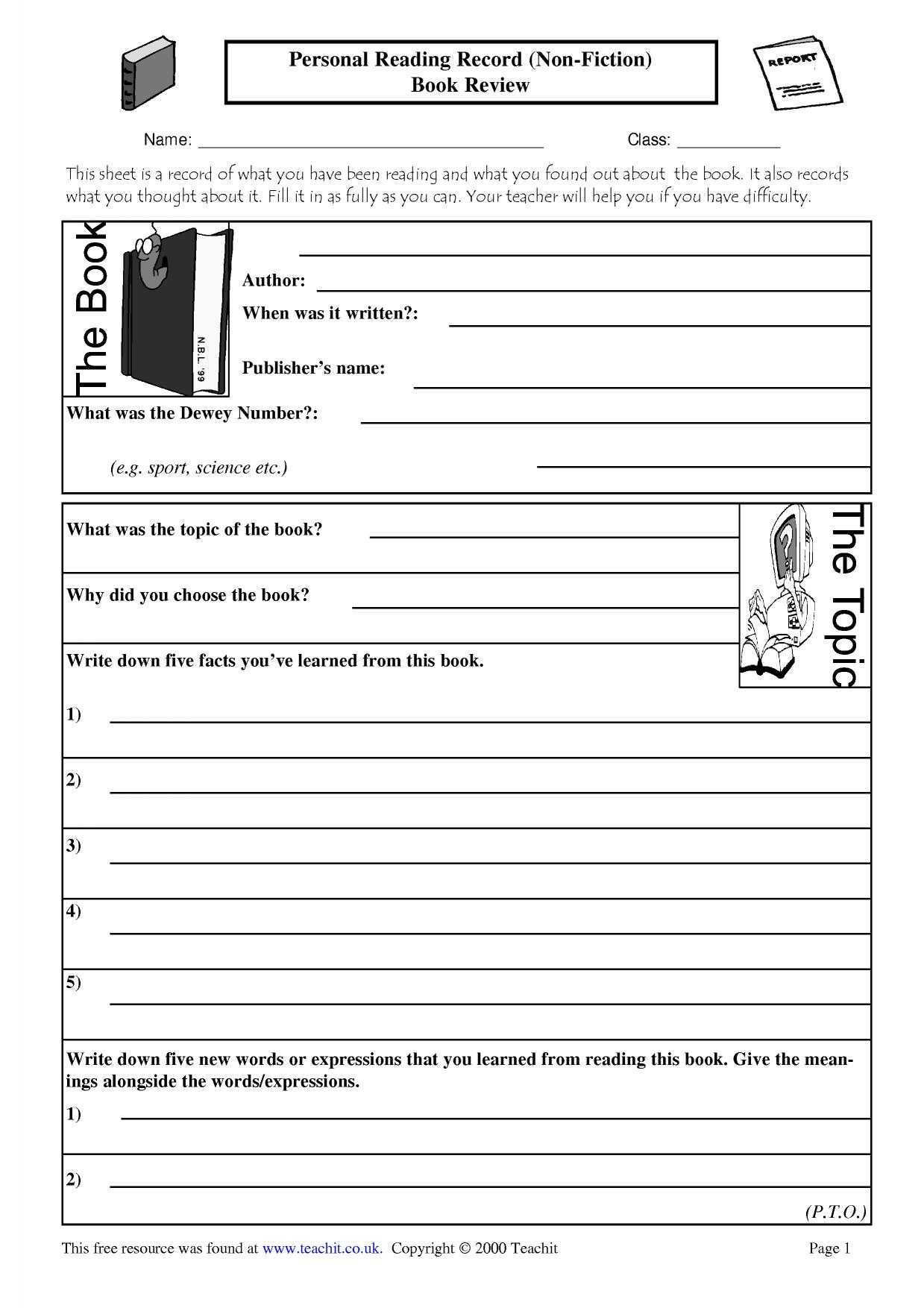 Ks3 Reading | Independent Reading | Teachit English Intended For Science Report Template Ks2