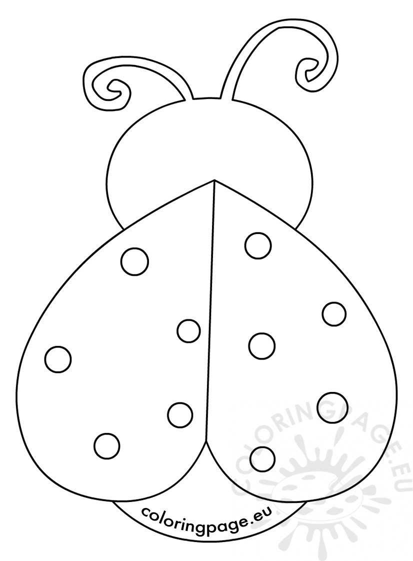 Ladybug Template - Dalep.midnightpig.co Throughout Blank Ladybug Template
