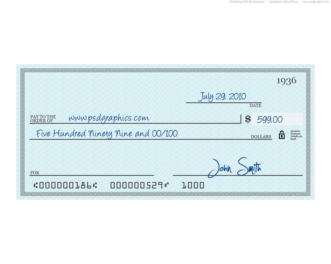 Large Check Template Free - Dalep.midnightpig.co Intended For Blank Business Check Template Word