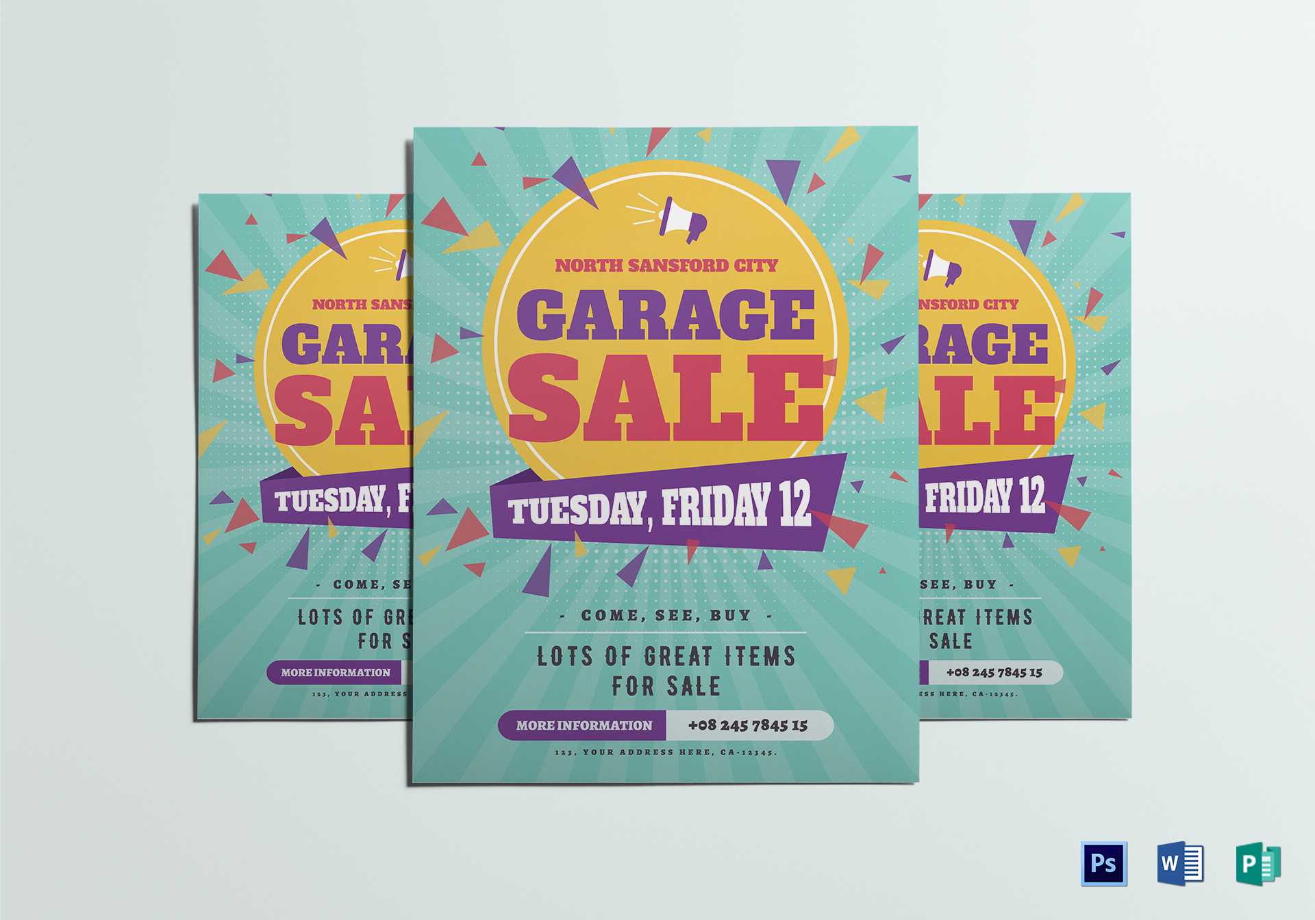 Large Garage Sale Flyer Template Within Yard Sale Flyer Template Word