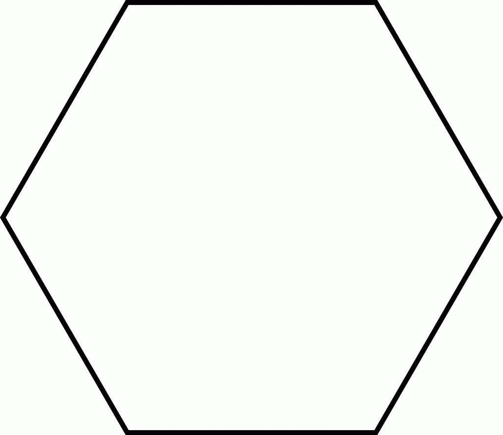 Large Hexagon For Pattern Block Set | Clipart Etc In Blank Pattern Block Templates
