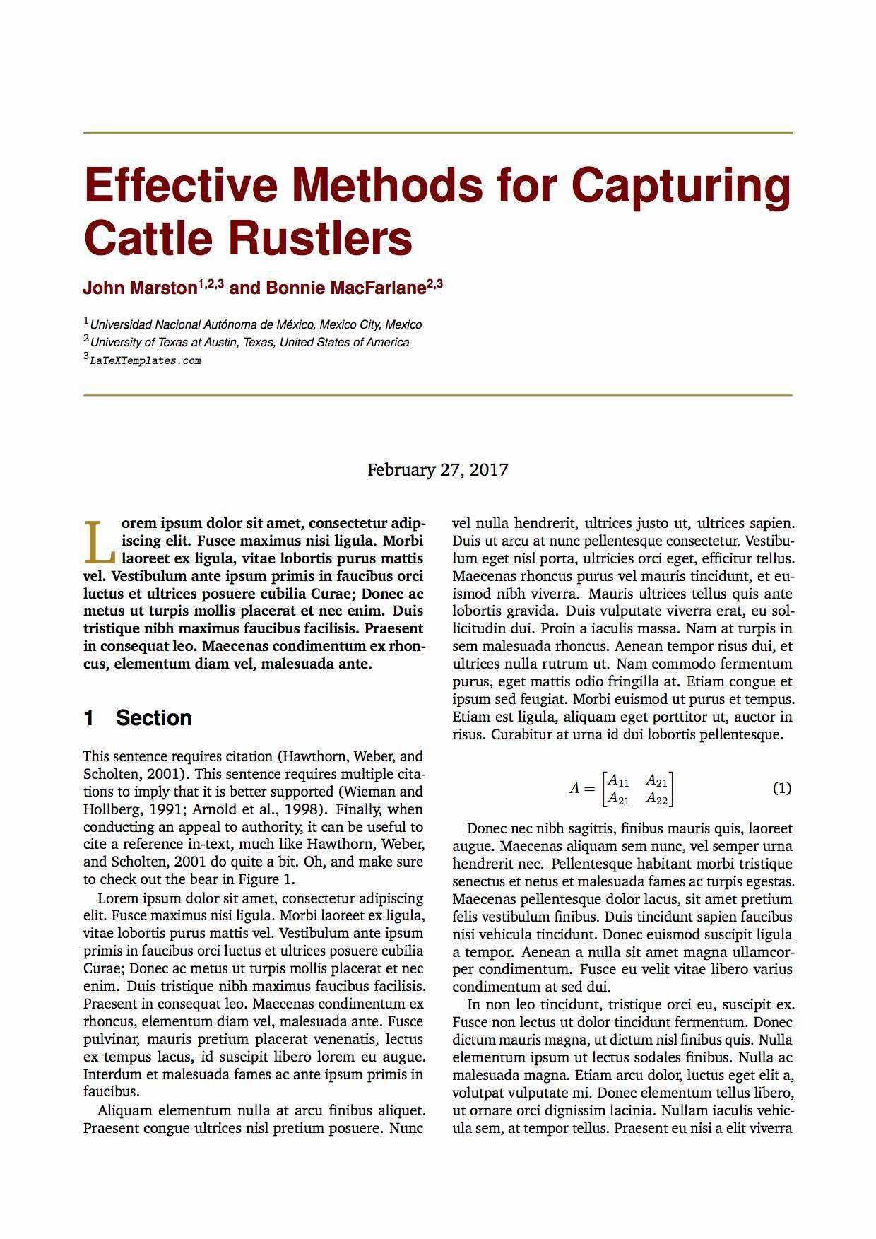 Latex Templates » Articles Regarding Latex Technical Report Template