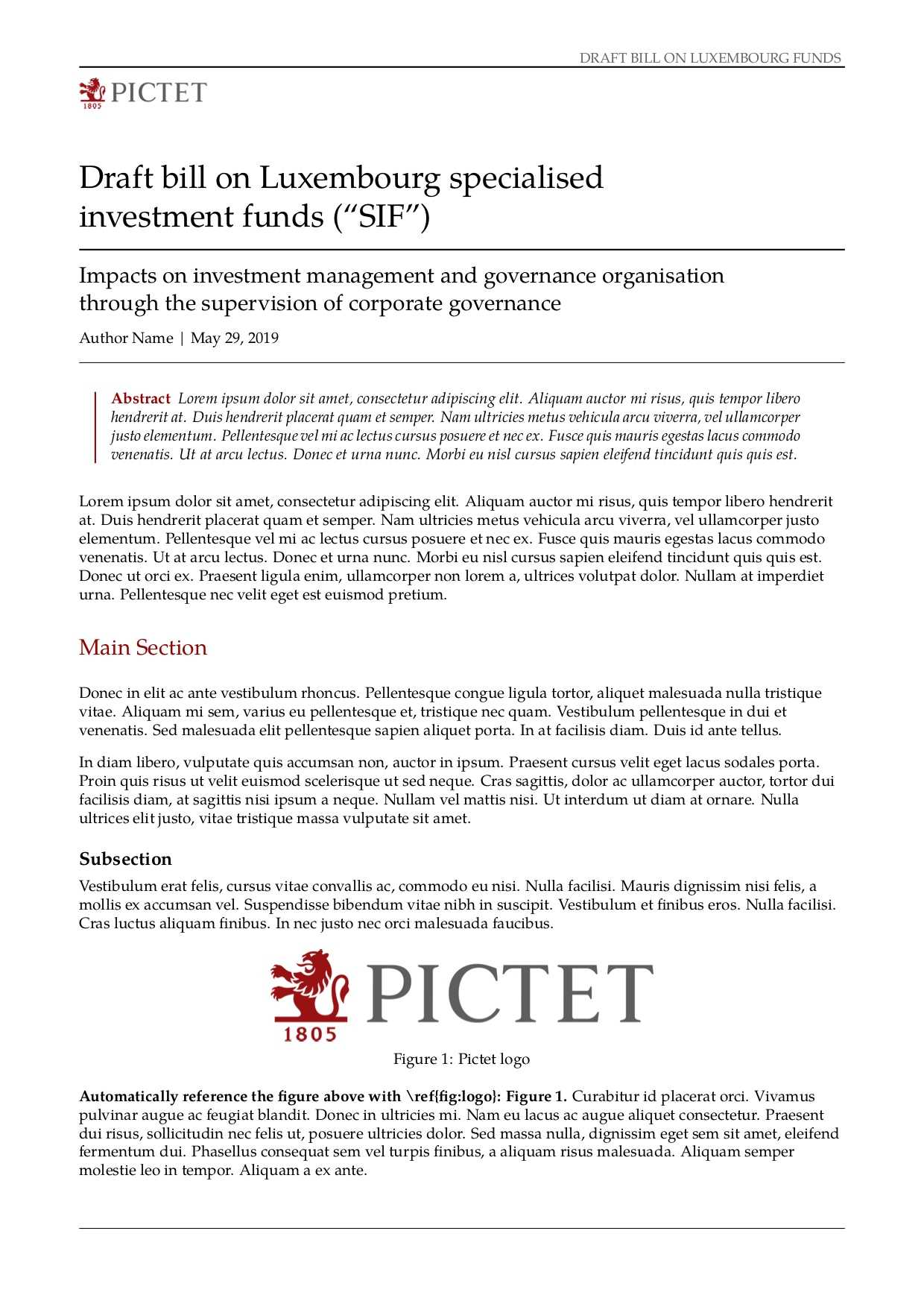Latex Typesetting – Showcase Within Project Report Latex Template