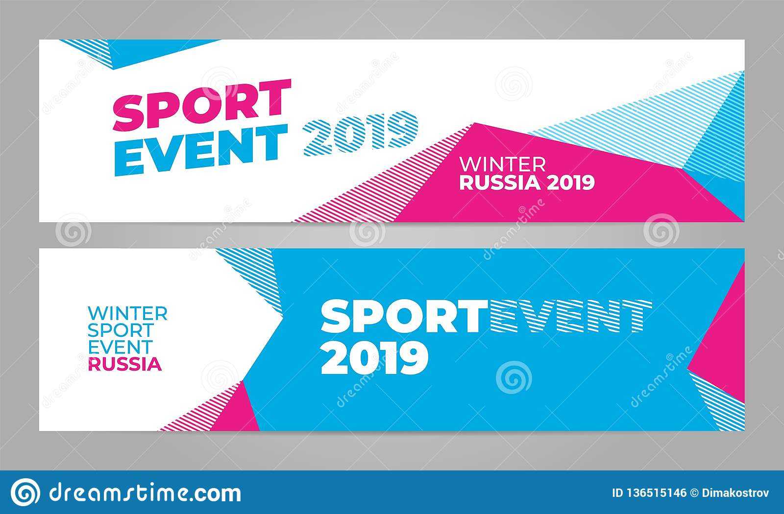 Layout Banner Template Design For Winter Sport Event 2019 Throughout Sports Banner Templates