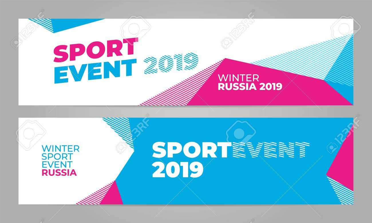 Layout Banner Template Design For Winter Sport Event, Tournament.. With Regard To Event Banner Template