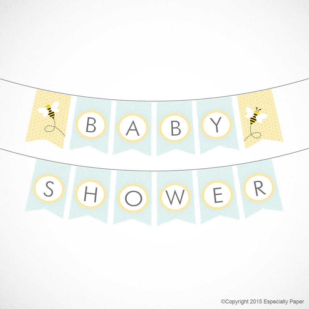 Lots Of Baby Shower Banner Ideas (+ Decorations) In Diy Baby Shower Banner Template