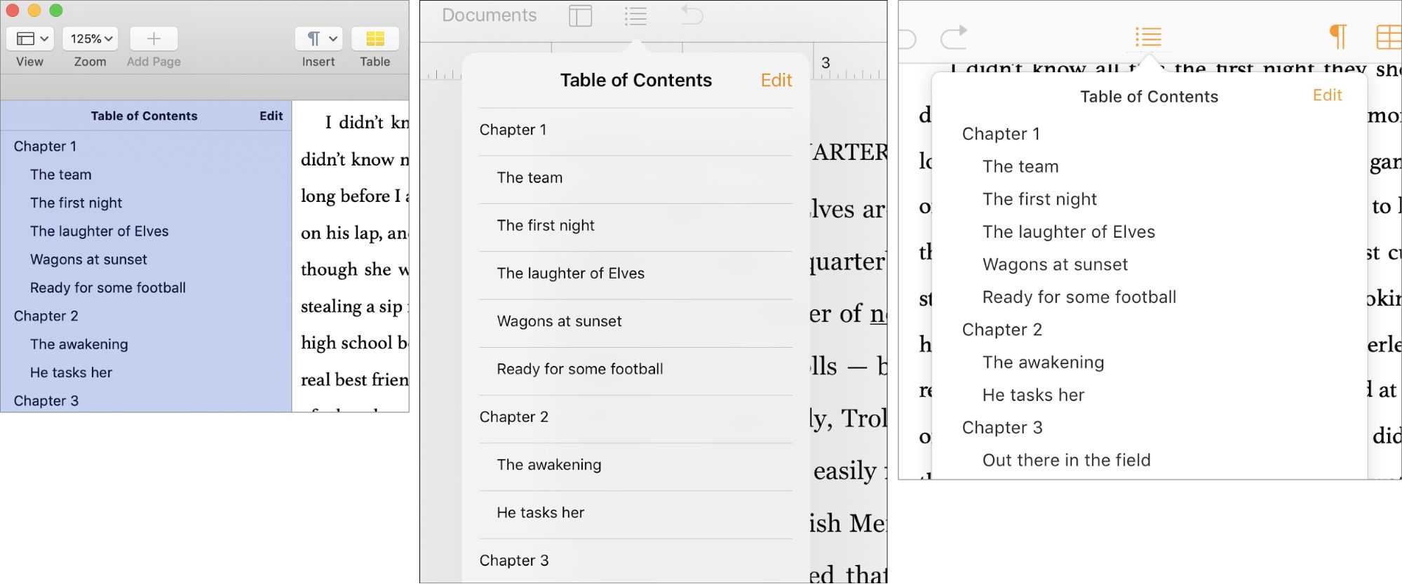 Making And Using Tables Of Contents In Pages – Tidbits For Blank Table Of Contents Template