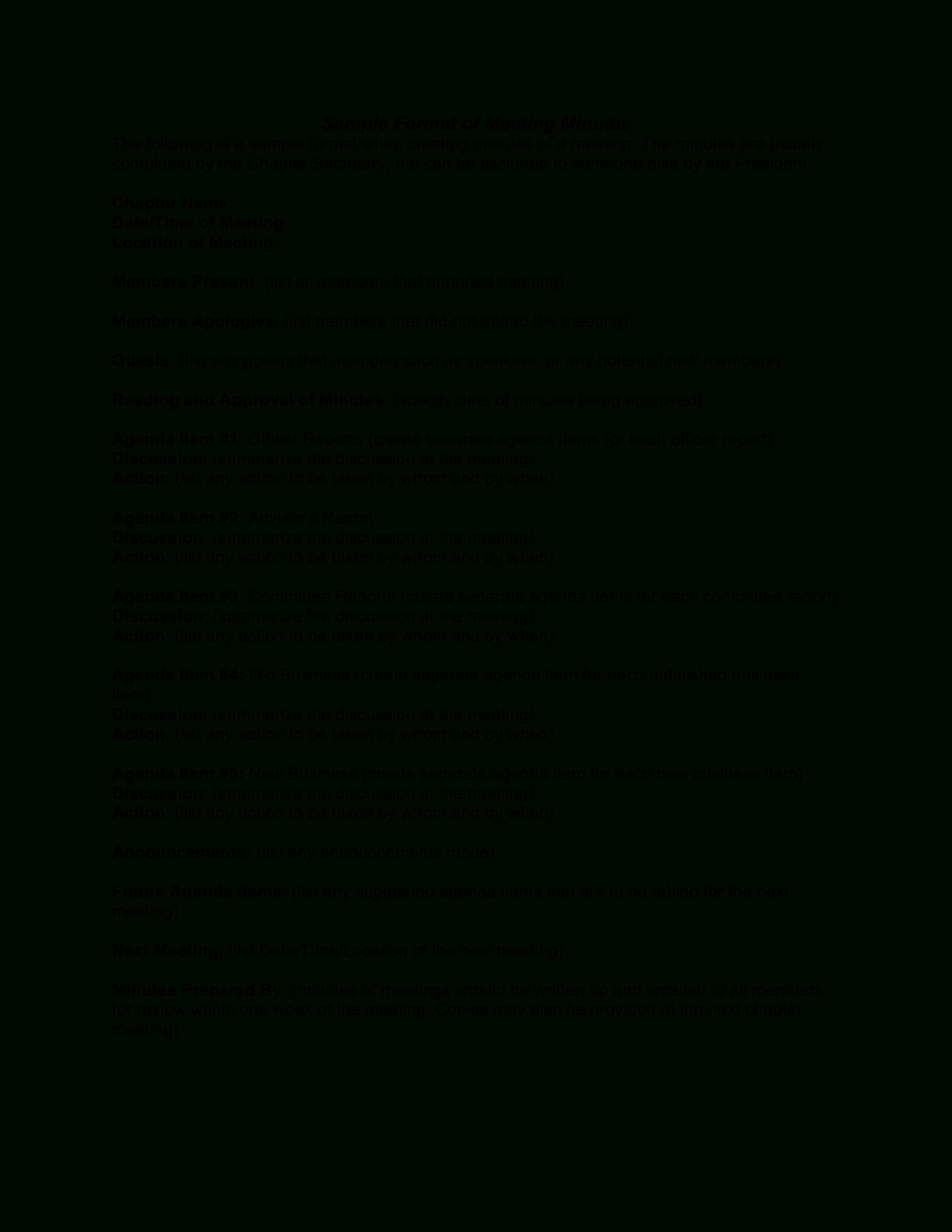 Meeting Reports Sample – Calep.midnightpig.co In Corporate Minutes Template Word