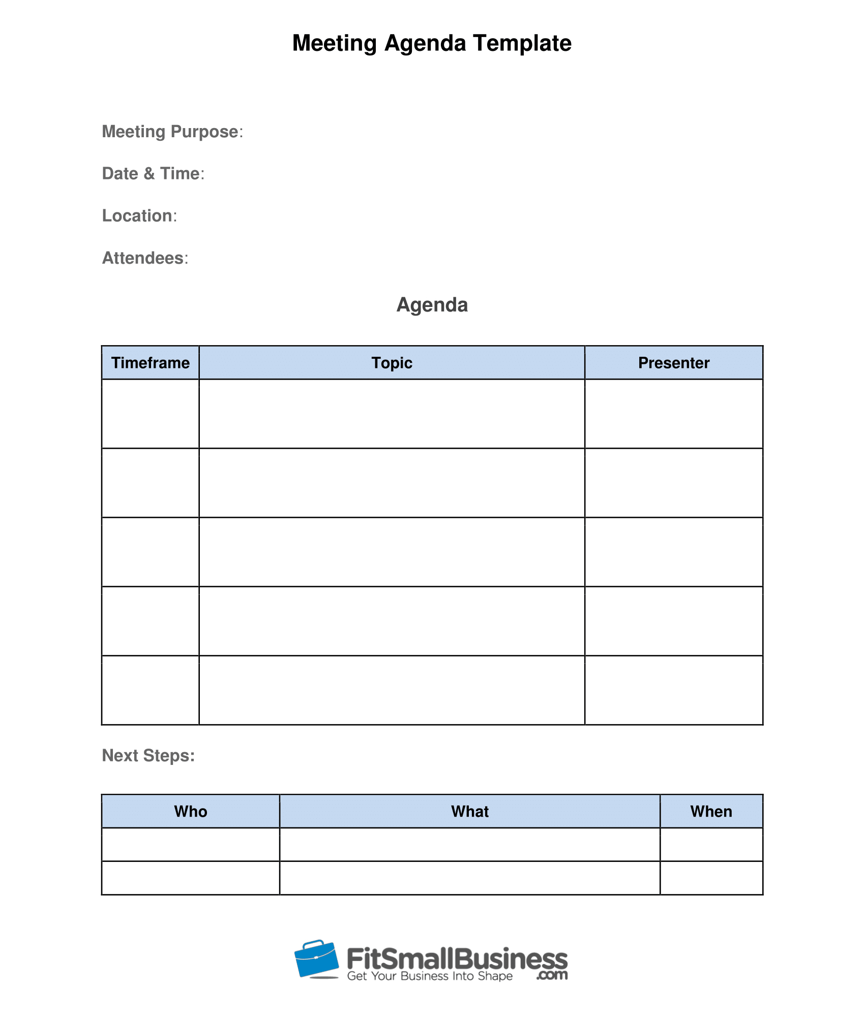 Meetings Template – Dalep.midnightpig.co With Regard To Free Meeting Agenda Templates For Word