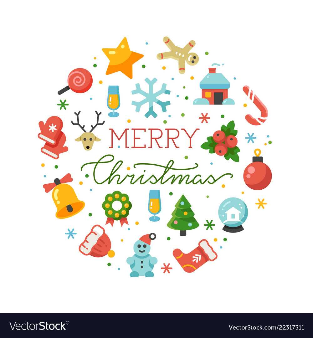 Merry Christmas Round Banner Template With In Merry Christmas Banner Template