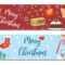 Merry Christmas Set Of Banners, Template With Space For Text Regarding Merry Christmas Banner Template