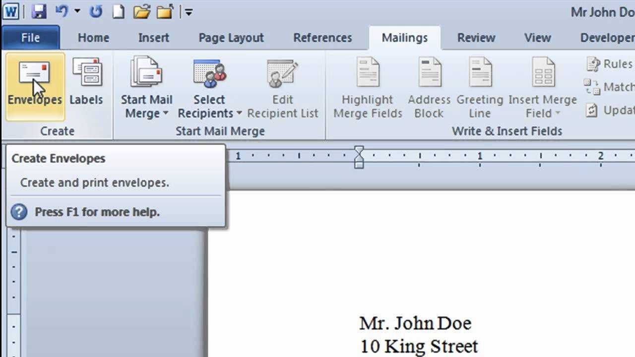Microsoft Word Envelope – How To Create Within Word 2013 Envelope Template
