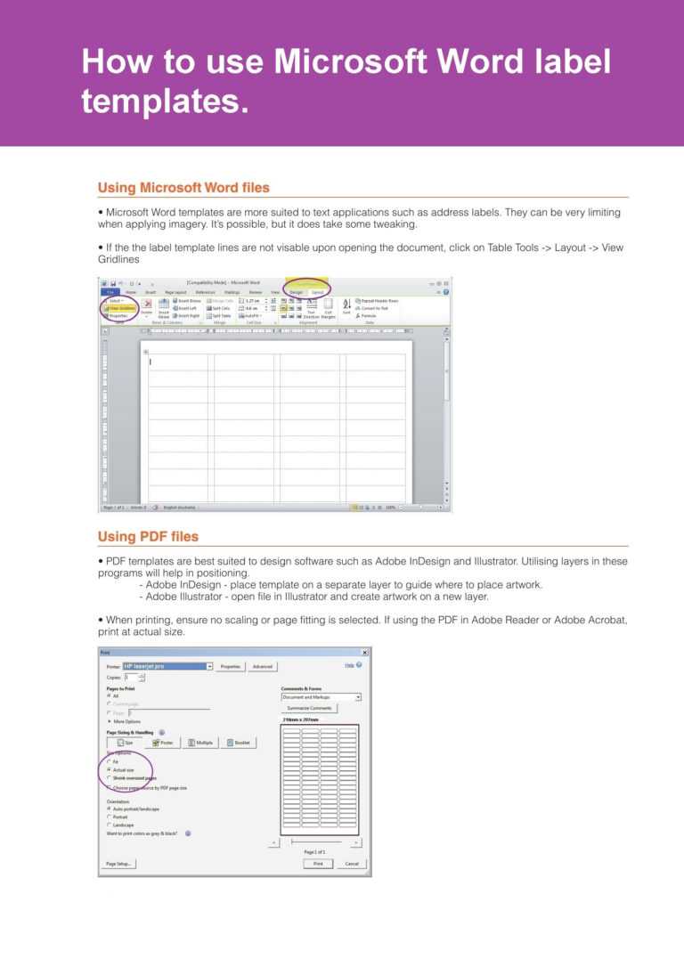 Microsoft ® Word Label Templates Keon Labels Templates Within