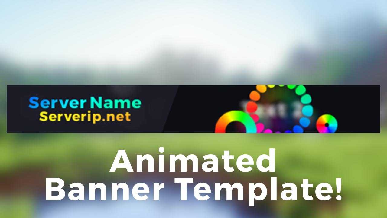 Minecraft Server Banner Template (Gif) – "colorpop" Throughout Minecraft Server Banner Template