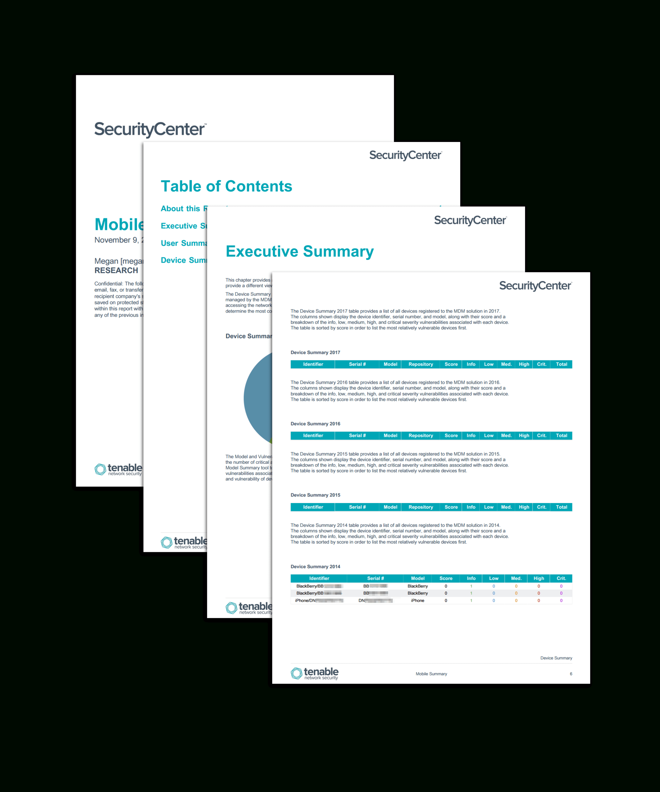 Mobile Summary Report – Sc Report Template | Tenable® Intended For Mobile Book Report Template