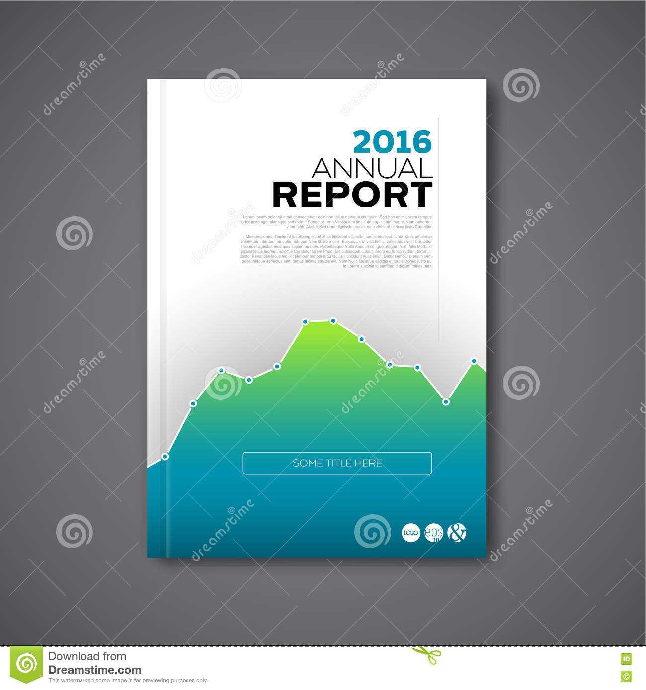 Modern Vector Annual Report Design Template Stock Vector Pertaining To Annual Review Report Template