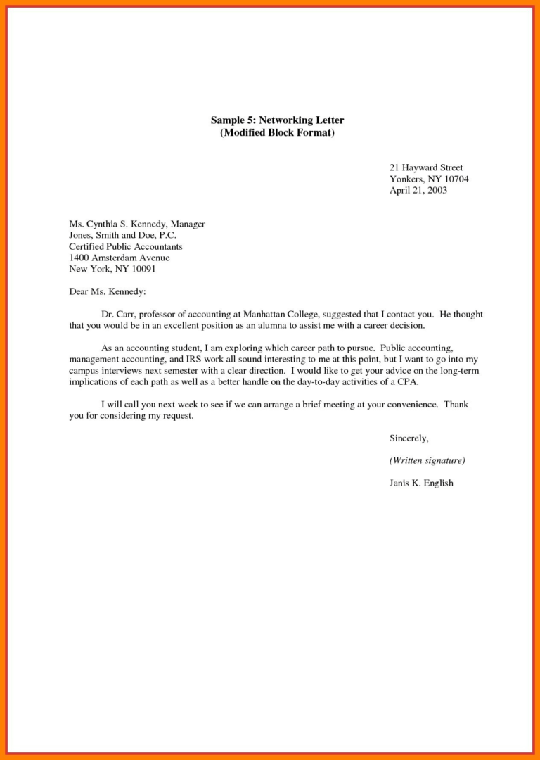 Modified Block Letter | Free Resume Templates within Modified Block ...