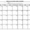 Month At A Glance Blank Calendar | Monthly Printable Calender Regarding Month At A Glance Blank Calendar Template