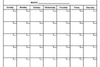 Month At A Glance Blank Calendar Template - Dalep.midnightpig.co inside Month At A Glance Blank Calendar Template