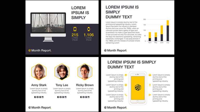 Month Report Powerpoint Template For Monthly Report Template Ppt ...