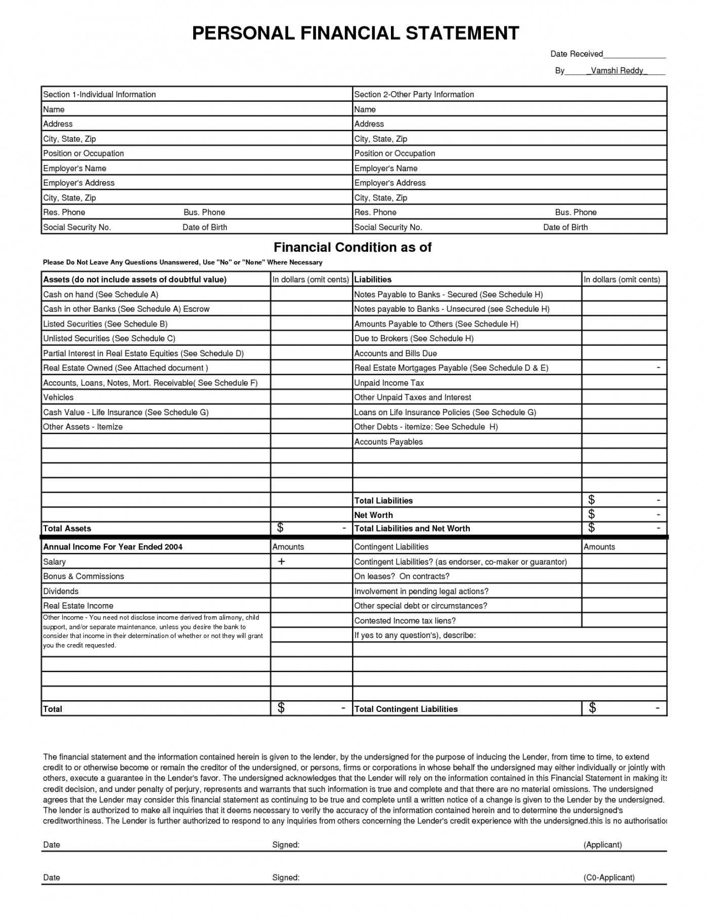 Monthly Profit And Loss Worksheet | Printable Worksheets And Throughout Blank Personal Financial Statement Template