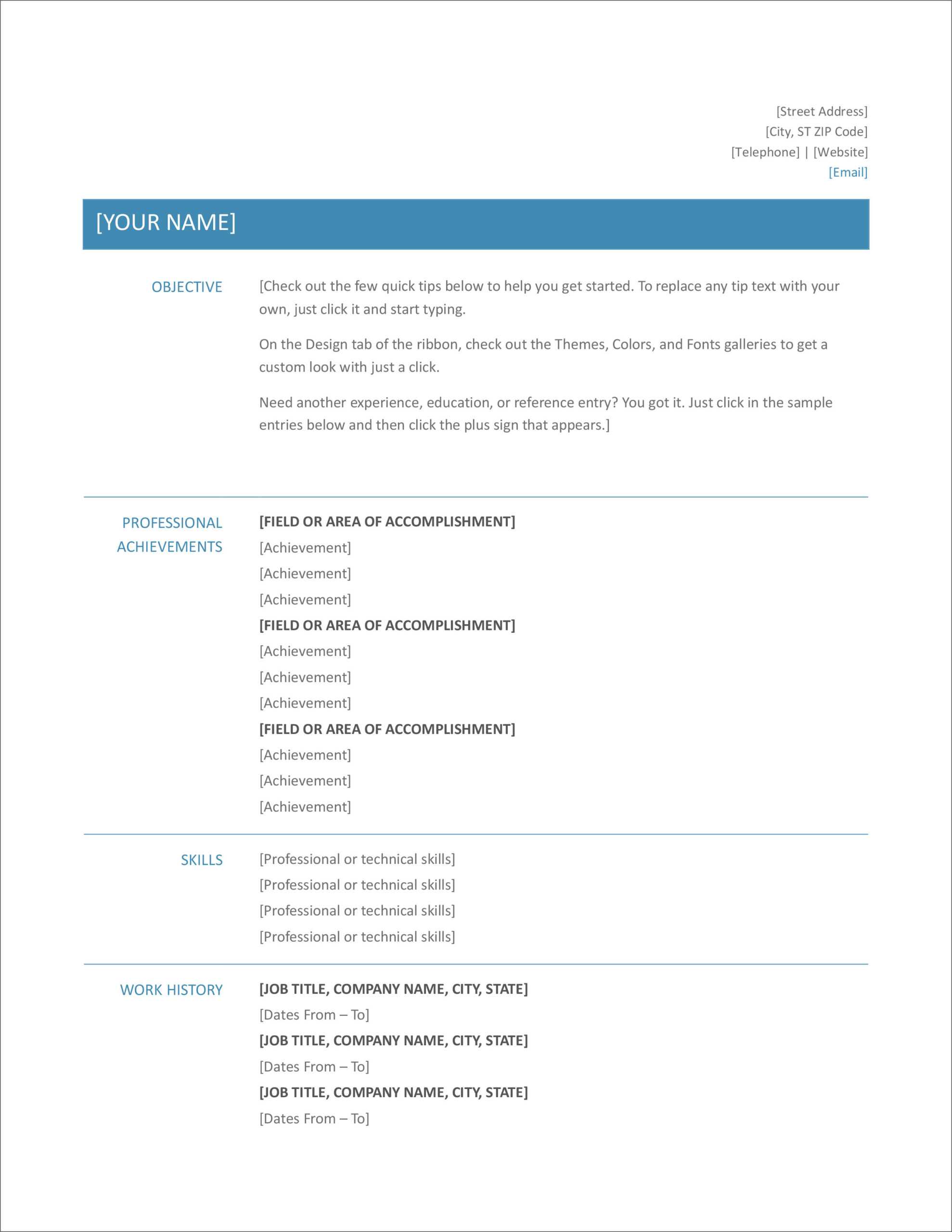 Ms Office Word Resume Templates – Dalep.midnightpig.co With Regard To Microsoft Word Resumes Templates