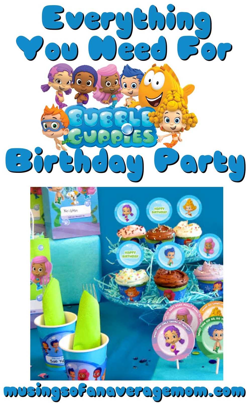 Musings Of An Average Mom: Bubble Guppies Party Printables In Bubble Guppies Birthday Banner Template