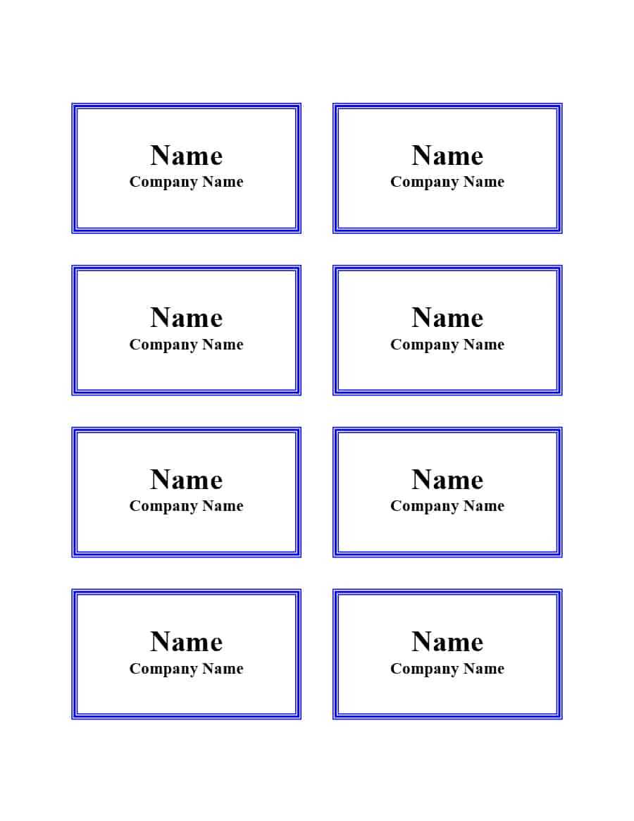 Name Tag Templates Word - Calep.midnightpig.co Within Visitor Badge Template Word