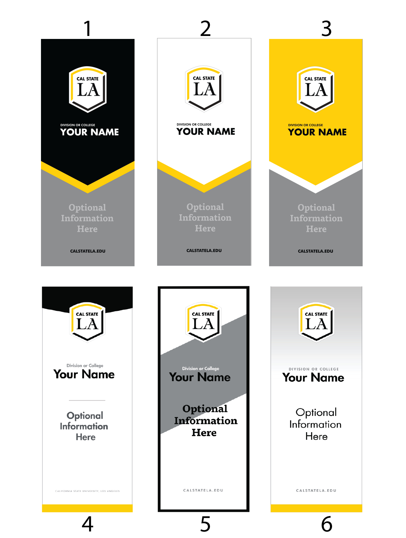 New Brand Templates | Cal State La Inside College Banner Template