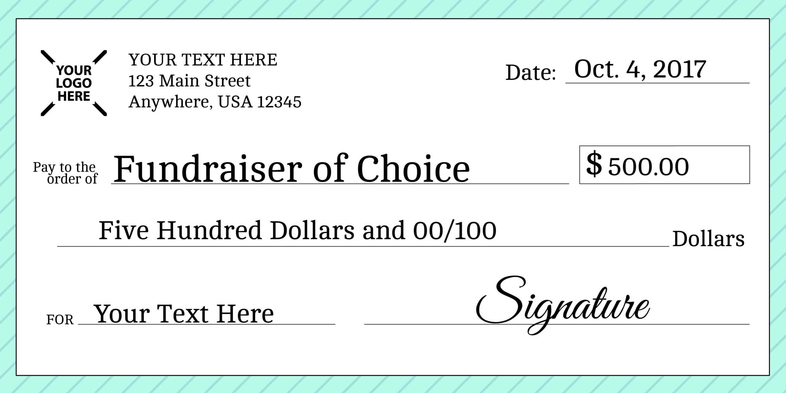 Novelty Cheque Template Free – Calep.midnightpig.co Inside Fun Blank Cheque Template