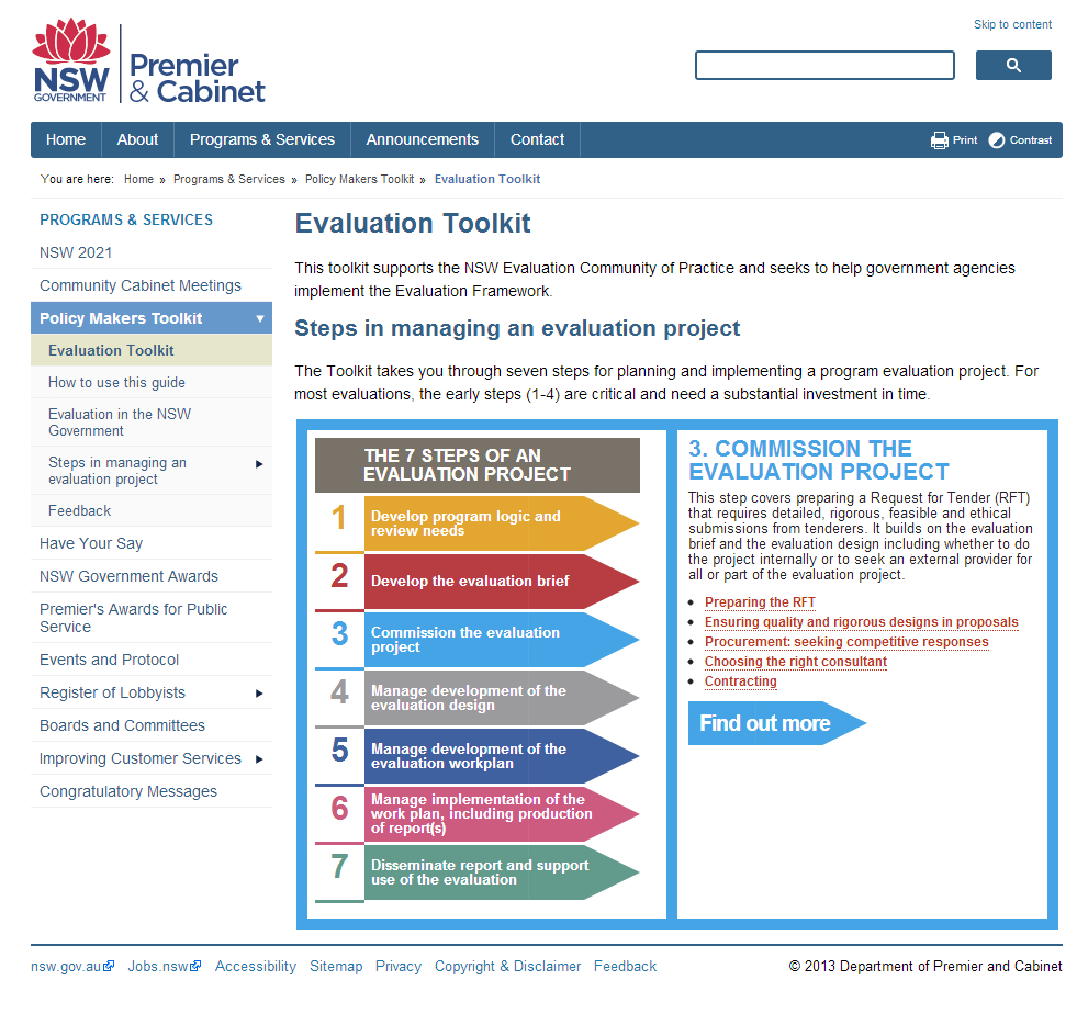 Nsw Government Evaluation Toolkit | Better Evaluation For Website Evaluation Report Template