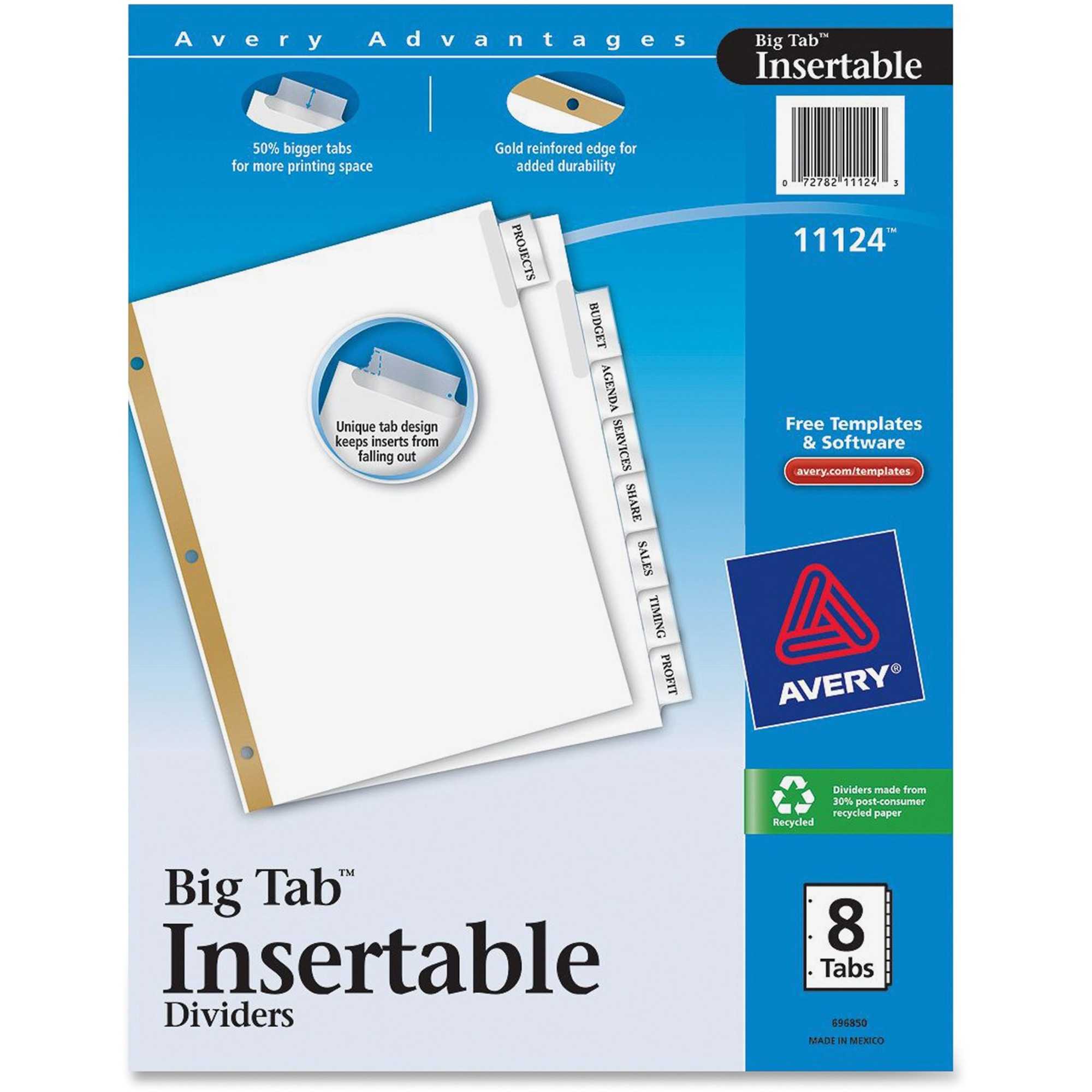 Ocean Stationery And Office Supplies :: Office Supplies Inside 8 Tab Divider Template Word