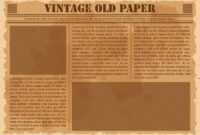 Old Newspaper Free Vector Art - (1,682 Free Downloads) regarding Old Blank Newspaper Template