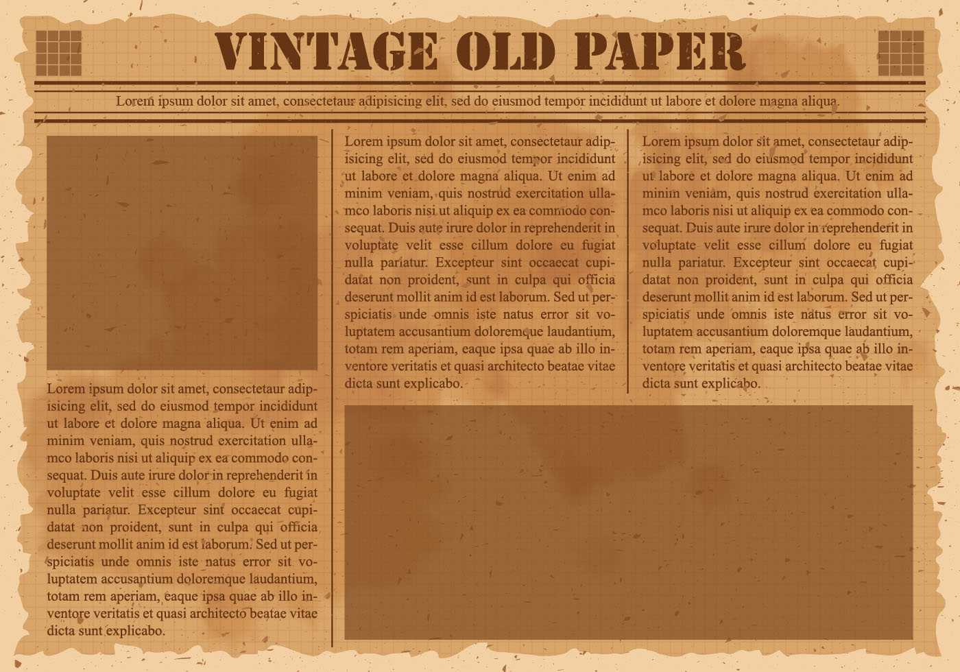 Old Newspaper Free Vector Art - (1,682 Free Downloads) With Regard To Blank Old Newspaper Template
