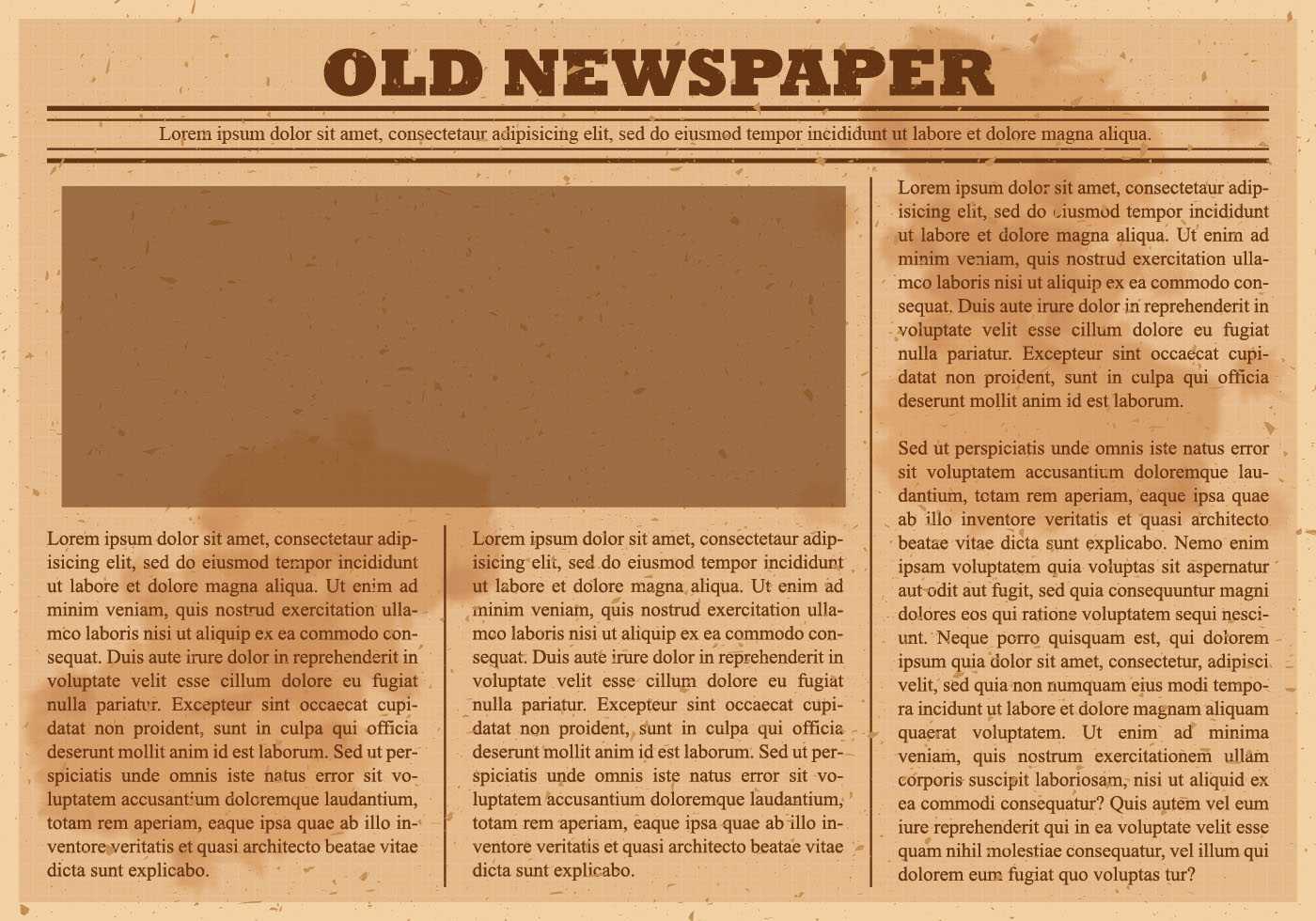 Old Newspaper Template Free Vector Art – (31 Free Downloads) Pertaining To Old Blank Newspaper Template