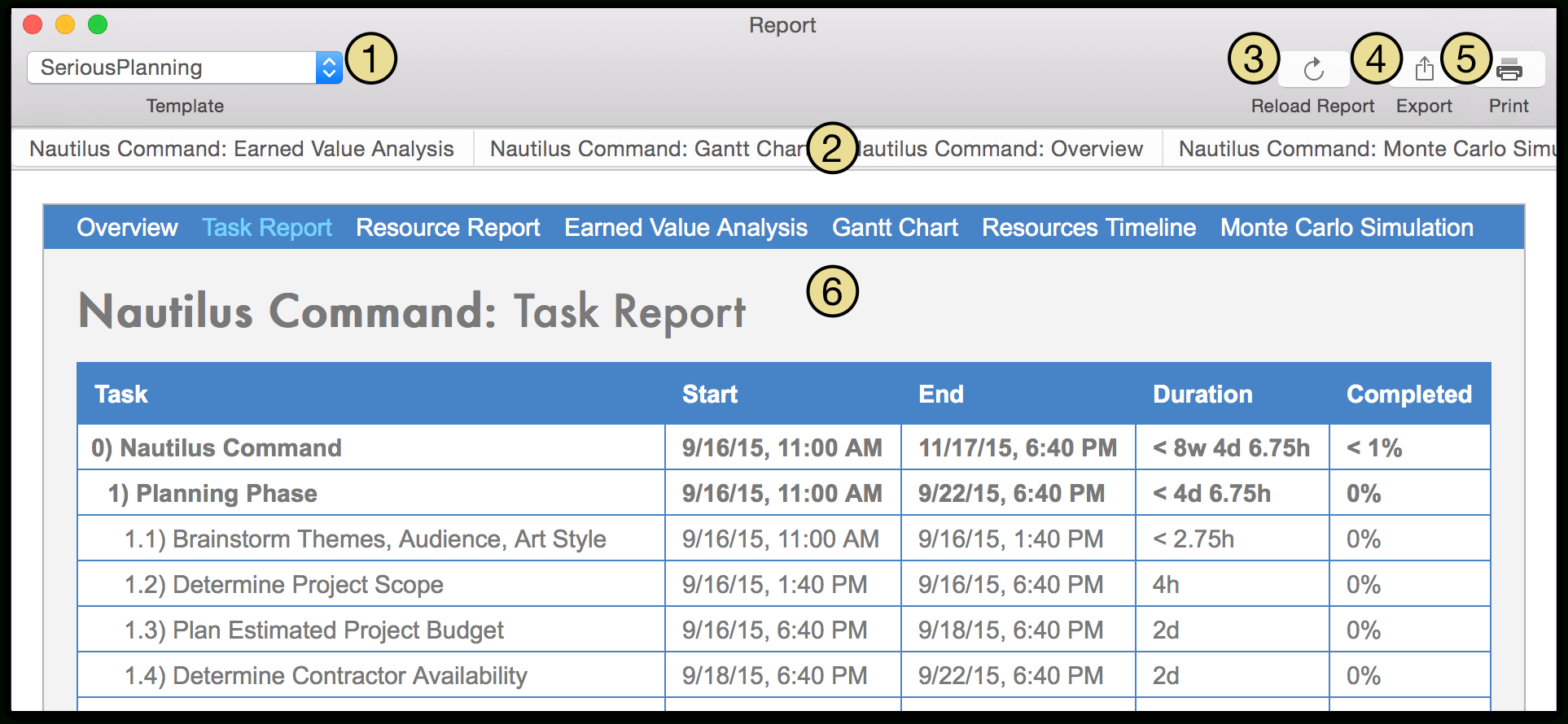 Omniplan 3 For Mac User Manual — Reporting And Printing In Html Report Template Download