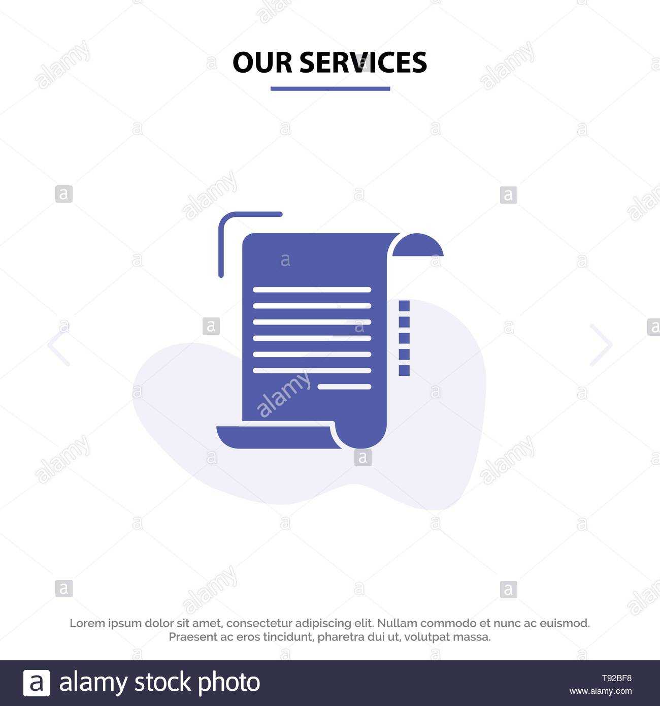 Our Services Document, Report, Note, Paper, Guidelines Solid For Boyfriend Report Card Template