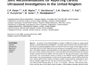 Pdf) Joint Recommendations For Reporting Carotid Ultrasound inside Carotid Ultrasound Report Template