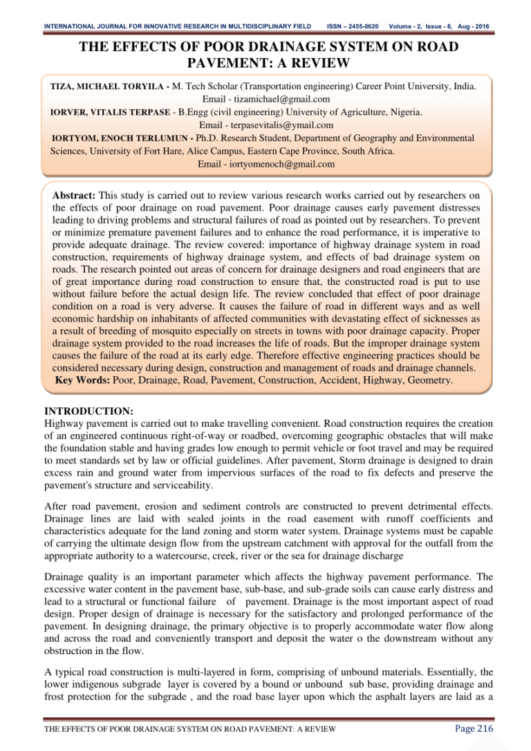 pdf-the-effects-of-poor-drainage-system-on-road-pavement-a-intended